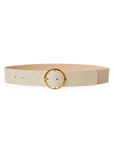 B-low The Belt Women's Molly O-ring Leather Belt In Bone