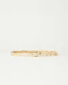 B-low The Belt Women's Roma Leather Belt In Bone/gold In White