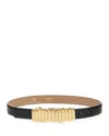 B-low The Belt Vesna Leather Belt In Black/gold