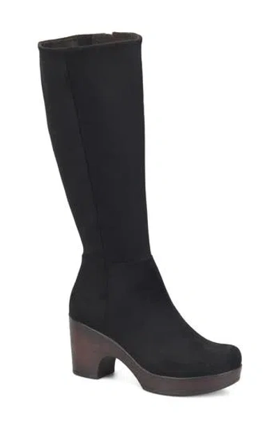 B O C By Børn Brogan Tall Platform Boot In Black Suede