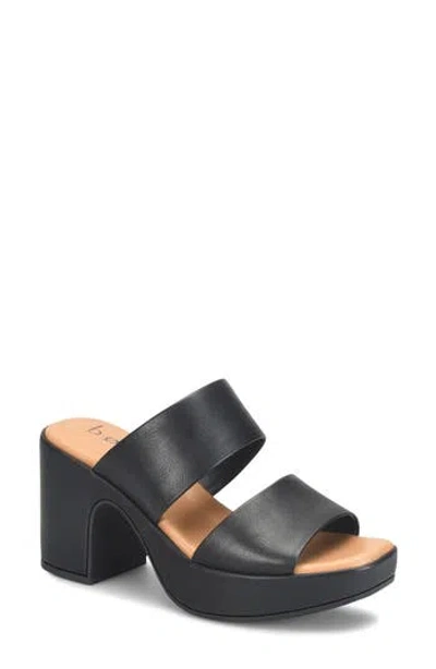 B O C By Børn Leanna Platform Slide Sandal In Black