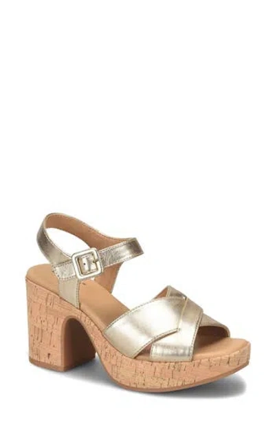 B O C By Børn Leight Platform Sandal In Champagne