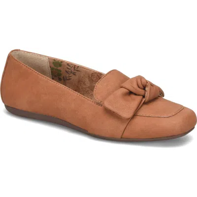 B O C By Børn Paisley Bow Flat In Tan Nubuck