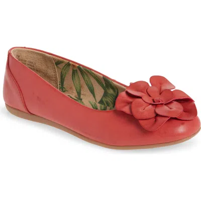 B O C By Børn Peony Flat In Red