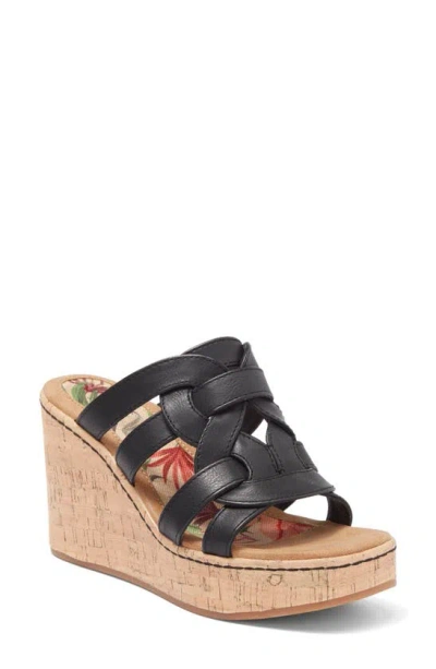 B O C Cora Platform Wedge Sandal In Multi