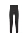 B Settecento Check-pattern Turned-up Trousers In Black