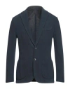 B Settecento Man Blazer Midnight Blue Size 36 Cotton