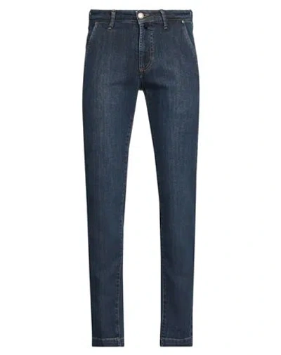 B Settecento Man Jeans Blue Size 29 Cotton, Elastane