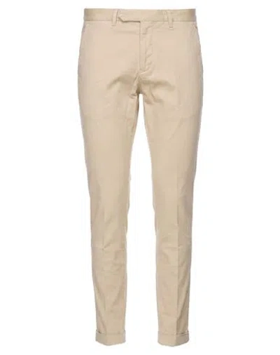 B Settecento Man Pants Beige Size 31 Cotton, Elastane In Pink