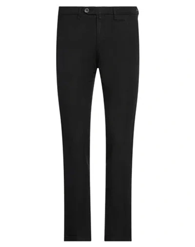 B Settecento Man Pants Black Size 30 Cotton, Linen, Elastane In Black