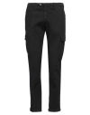 B Settecento Man Pants Black Size 34 Cotton, Elastane
