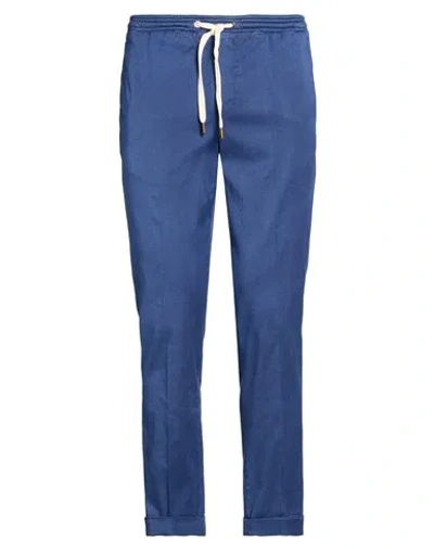 B Settecento Man Pants Blue Size 35 Lyocell, Cotton, Elastane