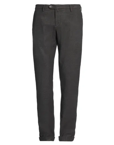 B Settecento Man Pants Charcoal Size 34 Polyester, Wool, Viscose, Elastane In Grey