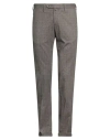 B Settecento Man Pants Dark Brown Size 30 Cotton, Elastane