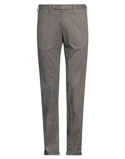 B Settecento Man Pants Dark Brown Size 30 Cotton, Elastane