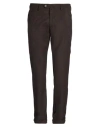 B Settecento Man Pants Dark Brown Size 35 Polyester, Wool, Viscose, Elastane