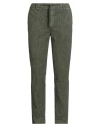 B Settecento Man Pants Military Green Size 30 Cotton, Elastane