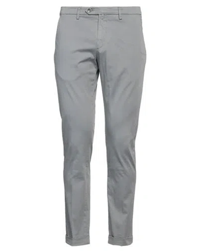 B Settecento Man Pants Grey Size 38 Cotton, Elastane