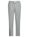 B Settecento Man Pants Grey Size 40 Cotton, Polyester, Viscose, Elastane