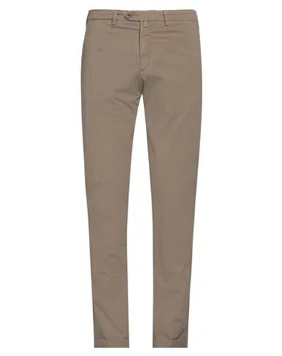 B Settecento Man Pants Khaki Size 40 Cotton, Elastane In Beige