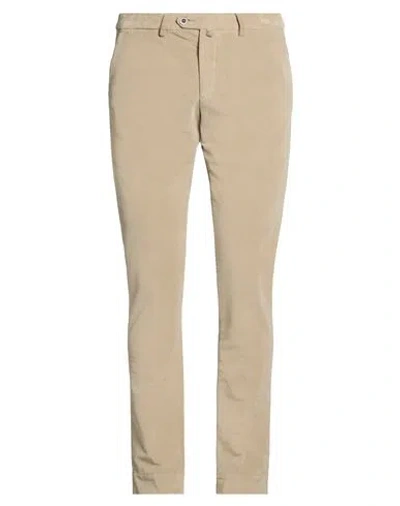 B Settecento Man Pants Khaki Size 35 Cotton, Elastane In Neutral