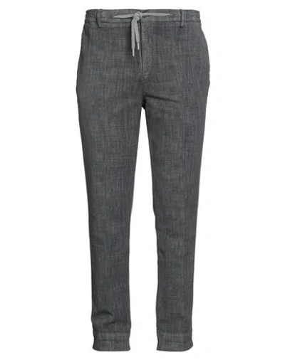 B Settecento Man Pants Lead Size 40 Cotton, Elastane