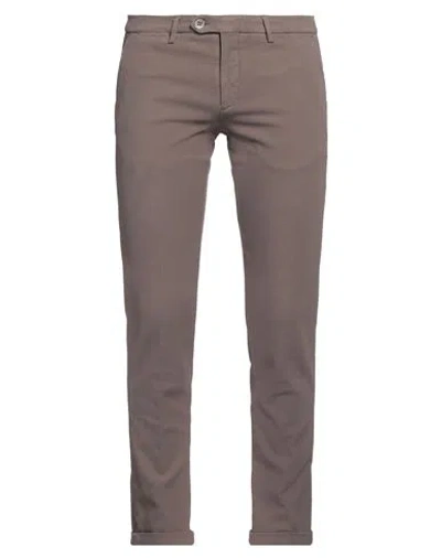 B Settecento Man Pants Light Brown Size 33 Cotton, Elastane In Beige