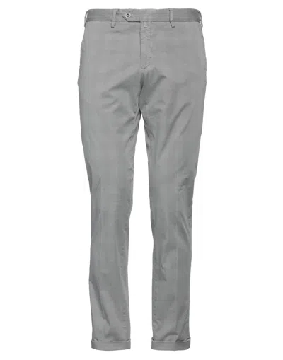 B Settecento Man Pants Light Grey Size 35 Cotton, Elastane
