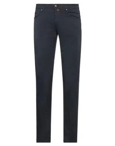 B Settecento Man Pants Midnight Blue Size 29 Cotton, Elastane
