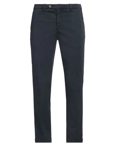 B Settecento Man Pants Midnight Blue Size 31 Cotton, Elastane In Blue