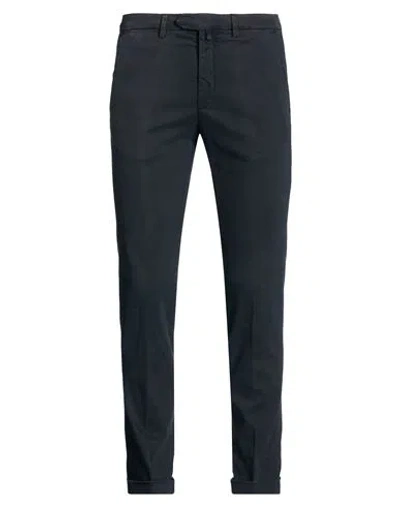 B Settecento Man Pants Midnight Blue Size 32 Cotton, Elastane In Black