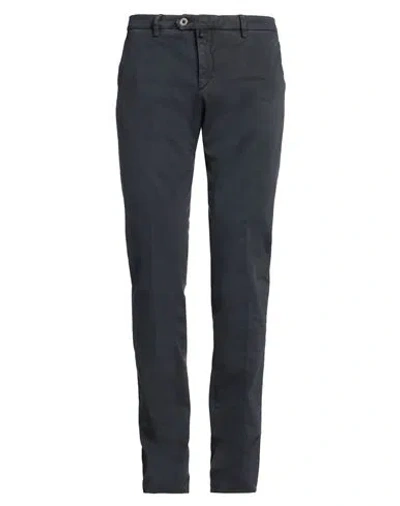 B Settecento Man Pants Midnight Blue Size 35 Cotton, Elastane