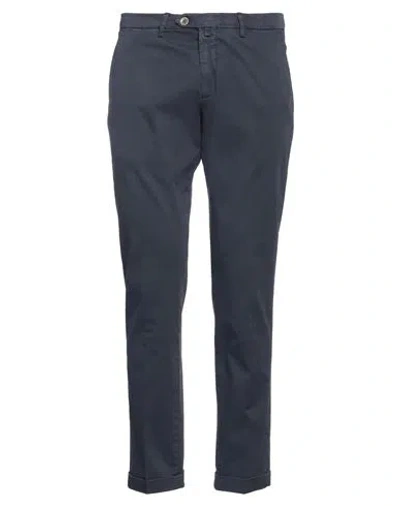 B Settecento Man Pants Midnight Blue Size 38 Cotton, Elastane