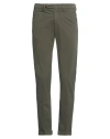 B Settecento Man Pants Military Green Size 30 Cotton, Elastane