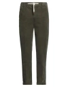 B Settecento Man Pants Military Green Size 38 Cotton, Elastane