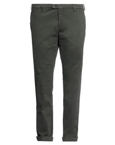 B Settecento Man Pants Military Green Size 44 Cotton, Elastane