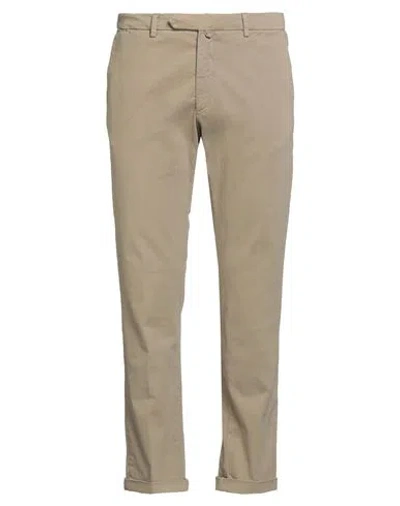 B Settecento Man Pants Sage Green Size 30 Cotton, Elastane