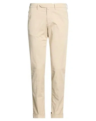 B Settecento Man Pants Sand Size 32 Cotton, Elastane, Organic Cotton In Neutral