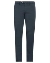 B Settecento Man Pants Slate Blue Size 34 Cotton, Elastane In Blue