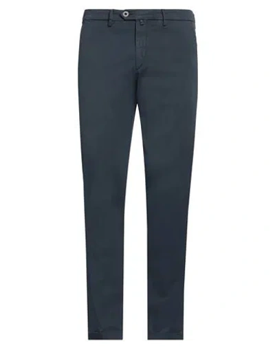 B Settecento Man Pants Slate Blue Size 34 Cotton, Elastane