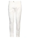 B Settecento Man Pants White Size 36 Cotton, Elastane