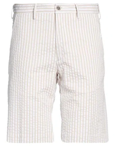 B SETTECENTO B SETTECENTO MAN SHORTS & BERMUDA SHORTS BEIGE SIZE 32 COTTON, ELASTANE