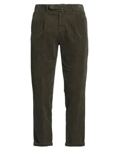 B Settecento Voyage Man Pants Military Green Size 32 Cotton, Elastane