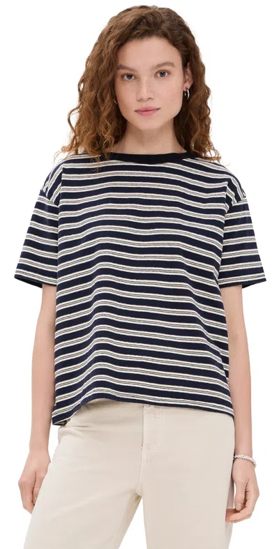 B Sides Atlas Striped Cotton-jersey T-shirt In Day Stripe