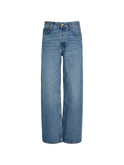 B Sides Button-fastening Jeans In Blue