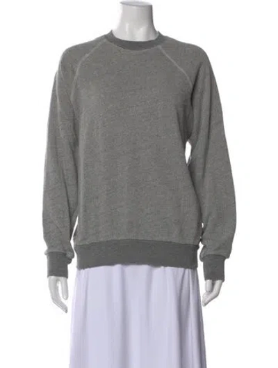 Pre-owned B Sides Crew Neck Long Sleeve Sweatshirt In Gray
