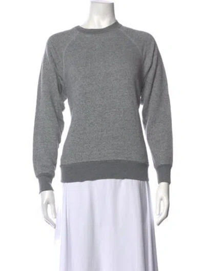 Pre-owned B Sides Crew Neck Long Sleeve Sweatshirt In Grey