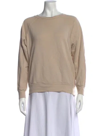 Pre-owned B Sides Crew Neck Long Sleeve Sweatshirt In Neutral