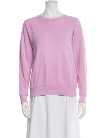Pre-owned B Sides Crew Neck Long Sleeve Sweatshirt In Pink