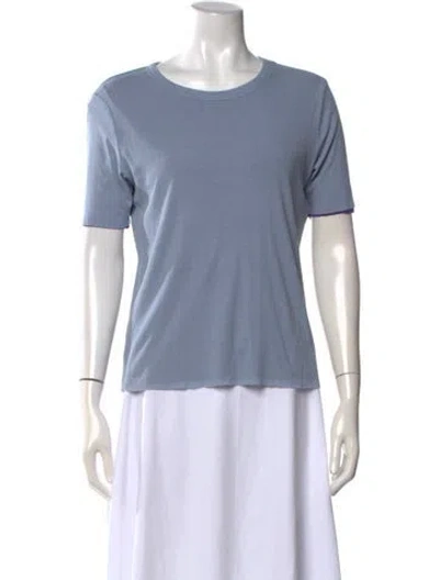 Pre-owned B Sides Crew Neck Short Sleeve T-shirt In Blue
